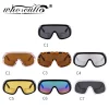 lunettes de soleil bouclier surdimensionnées hommes marque design 2025 lunettes de sport en plein air une pièce lentille miroir lunettes de soleil futuristes femmes s154