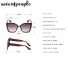 respzed lunettes de soleil œil de chat pour femmes, lunettes de soleil carrées rétro, lunettes chimcateye, grande monture, marque de luxe, mode pour dames, 2025