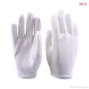 gants en coton blanc 3 paires, pièces monnaie pour femmes hommes, mains sèches, service d'archive, nettoyage bijoux, inspection d'argent 20