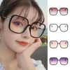 Lunettes de soleil transparentes pour femmes, monture carrée noire de haute qualité, Protection polarisée contre la lumière, nouvelle collection