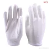 gants en coton blanc 3 paires, pièces monnaie pour femmes hommes, mains sèches, service d'archive, nettoyage bijoux, inspection d'argent 20