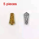 Tasbih – raccords de pièces en alliage, 5 pièces, connecteur de perle en forme de bouclier de charme, glands Emamu tasbih, perles en alliage, accessoires misbaha à faire soi-même