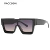 Lunettes de soleil carrées surdimensionnées pour hommes et femmes, Vintage, miroir noir, grandes nuances rétro, Oculos Gafas Uv400