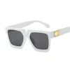 lunettes de soleil de mode femme marque concepteur luxe lentille lunettes de soleil pour femme carré surdimensionné nuances dame