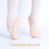 chaussures de ballet chaussures de danse pantoufles de danse ballerines simple lacet tissu extensible femmes chaussures de danse élastiques