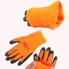 gants thermiques de sécurité pour le travail, 1 paire, imperméables, antidérapants, en caoutchouc, pour jardin, pour travailleurs, constructeur, protection des mains, hiver