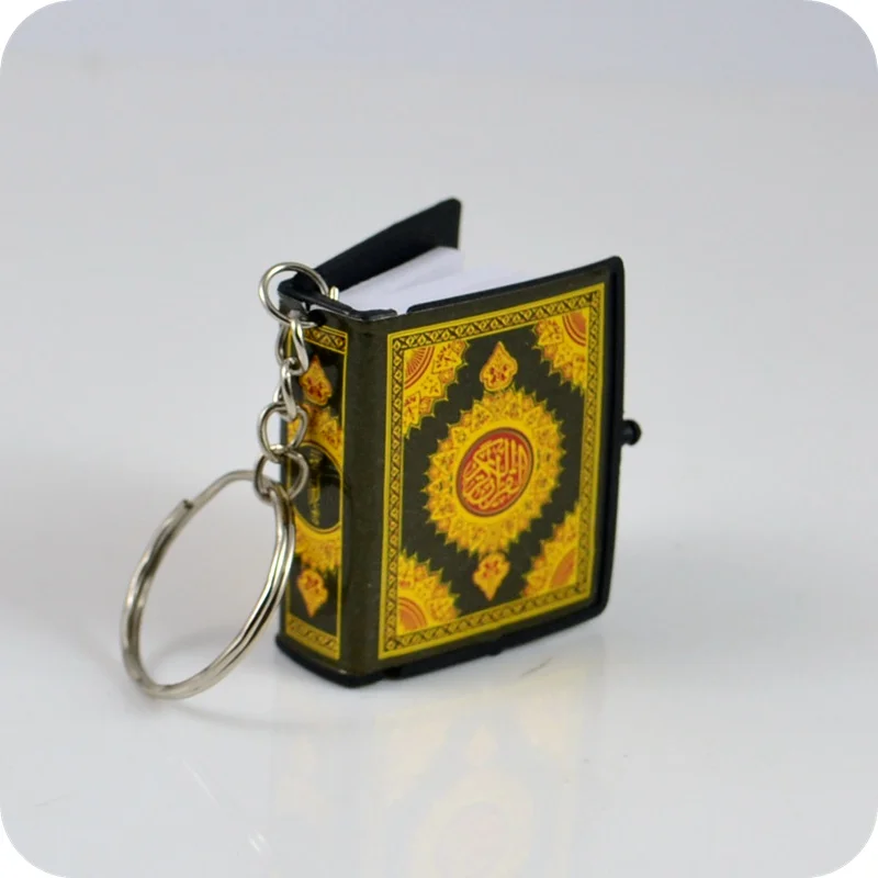 Mini Projecan Coran en Langue Arabe, Islam Musulman ALLAH, Vrai Papier Peut Lire, Pendentif Clé EquiFashion Bijoux Religieux, Nouveau – Image 4