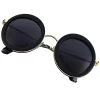 Lunettes de soleil rondes vintage pour femmes, lunettes de soleil rétro pour dames, créateur de mode, marque de luxe, UV400