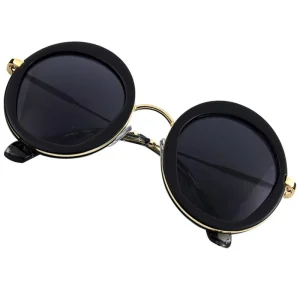 Lunettes de soleil rondes vintage pour femmes, lunettes de soleil rétro pour dames, créateur de mode, marque de luxe, UV400