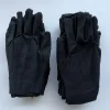 gants de protection du travail en coton, gants de travail confortables, gants de protection des mains, gants noirs pour livres à la maison, 12 paires