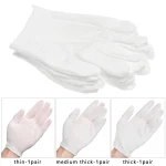 Gants de protection du travail en coton blanc, gants pour l&rsquo;appréciation des bijoux, livres fins et moyens, jardinage, fournitures EtiAdvantages, 1 paire