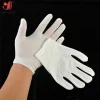 gants de protection en coton blanc, 6/12 paires, pour le travail, l'inspection des bijoux, gants de sécurité jetables, légers, unisexes, doux