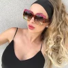 leonlion – lunettes de soleil carrées surdimensionnées pour femmes, vintage, stylées, stylées, marque de luxe, verres dégradés, uv400