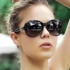 Vintage lunettes De soleil rondes femme rétro marque concepteur classique lunettes De soleil mode grand cadre dégradé dames Oculos De Sol