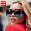 LeonLion – lunettes de soleil carrées surdimensionnées pour femmes, Vintage, stylées, stylées, marque de luxe, verres dégradés, UV400