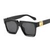 lunettes de soleil de mode femme marque concepteur luxe lentille lunettes de soleil pour femme carré surdimensionné nuances dame