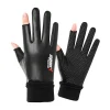 gants pour hommes automne cyclisme hiver deux doigts velours chaud antidérapant mâle imperméable sport écran tactile randonnée gants de pêche