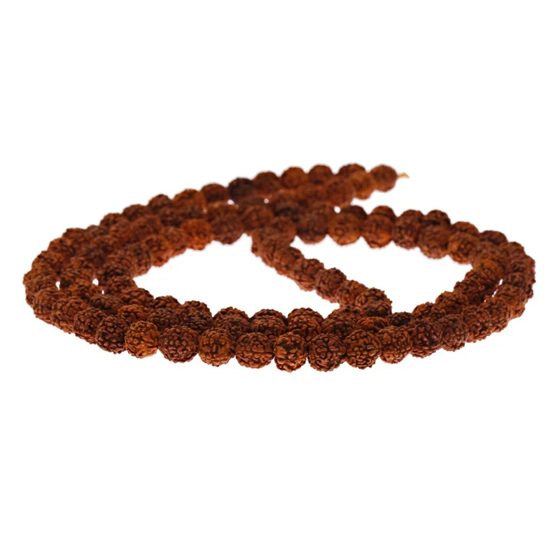 Bracelet tibétain bouddhiste classique Bodhi Rudraksha Bodhi, perles de méditation Mala, bijoux en perles de bois, chaîne de prière exécutive, Juifs comme bracelet tibétain, 108 pièces – Image 6