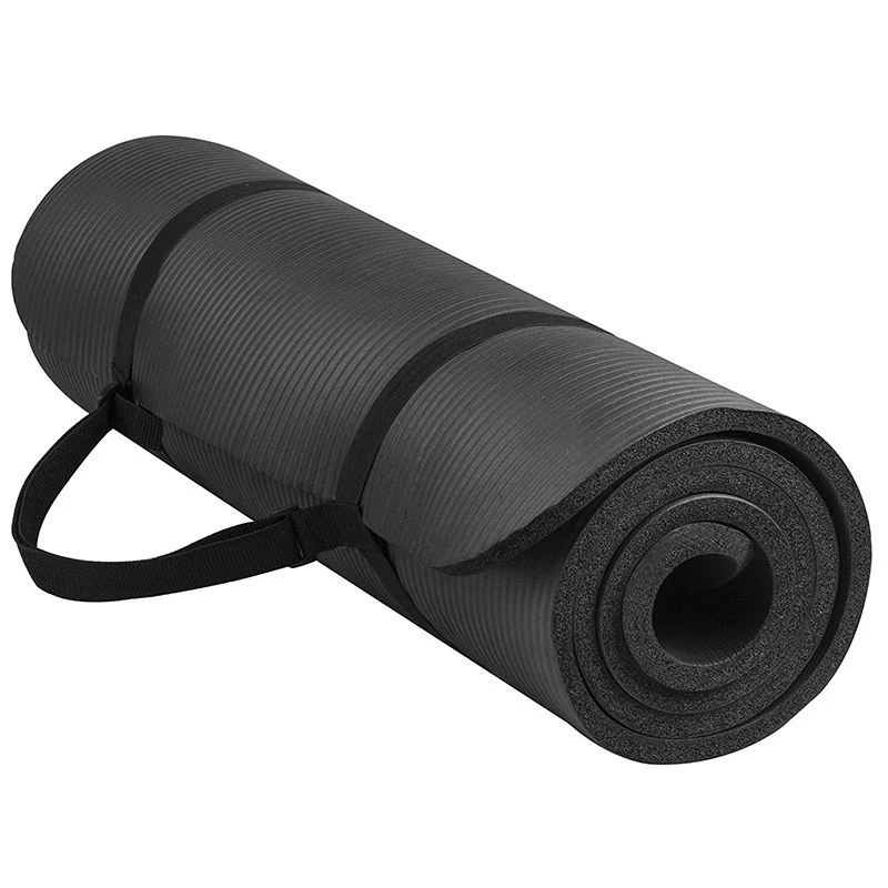 tapis de yoga extra épais pour débutants, matelas d'exercice, pilates nbr, tapis de yoga pour salle de sport, studio de yoga, fitness à domicile, épaisseur 10 mm