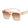 lunettes de soleil de mode femme marque concepteur luxe lentille lunettes de soleil pour femme carré surdimensionné nuances dame
