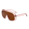 lunettes de soleil bouclier surdimensionnées hommes marque design 2025 lunettes de sport en plein air une pièce lentille miroir lunettes de soleil futuristes femmes s154