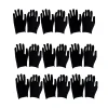 Gants de protection du travail en coton, gants de travail confortables, gants de protection des mains, gants noirs pour livres à la maison, 12 paires