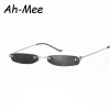 petites lunettes de soleil femmes hommes marque concepteur sans monture lunettes étroites luxe tendance alliage lunettes de soleil streetwear uv400
