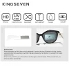kingseven mode lunettes de soleil série élégante femmes lunettes polarisées double cadre conception femmes lunettes pour femme