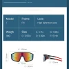lunettes de soleil de cyclisme – lunettes de sport de protection uv400 pour hommes et femmes – lunettes d'extérieur tendance pour la course à pied, la conduite, la pêche, le camping
