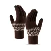 gants pour femmes en hiver, épais avec polaire pour éviter le froid, mignon cyclisme, écran tactile, gants chauds en fil tricoté