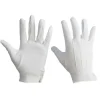 paire de gants en coton blanc, robe de bande de marche, costume cosplay, gants de majordome, gants de cérémonie hautement extensibles