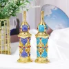 flcopropriété de parfum de luxe arabe vert, moyen orient, dubaï, huile essentielle, anciers en verre hi, 24 pièces, 12ml