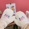 gants chauds résistants au froid pour femmes, imprimé de dessin animé, design simple, pour étudiants, déplacements quotidiens, hiver, extérieur, confortables