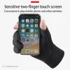 gants de pêche d'hiver pour hommes et femmes, chauds et antidérapants pour le cyclisme, pour la pêche, le sport, écran tactile, coupe à deux doigts, pêche en plein air