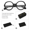 lunettes rondes surdimensionnées pour femmes, montures en acétate, design de mode, monture de lunettes de marque, optique de luxe, montures de lunettes de prescription