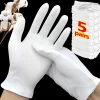 Gants de Travail Blancs en Coton Doux pour Manutention des Mains Sèches, de Film, SPA, de Cérémonie, Haute Commande, Outils de Livres Ménagers