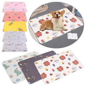 Couverture de lit de toilette en polymères pour animaux de compagnie, tapis absorbants de voyage en plein air, coussin de pipi lavable, coussinets d&rsquo;entraînement pour chien, fournitures pour animaux de compagnie