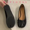 Nouvelles femmes chaussures plates chaussures de Ballet souples sans lacet mocassins souples Tabi Ninja chaussures décontractées Mujer dames chaussures noeud papillon Mujer