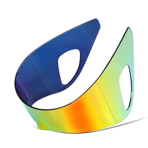 Lunettes de soleil futuristes de couleur dégradée, surdimensionnées, enveloppantes, de sport, chic, sans bords, Punk, pour hommes et femmes