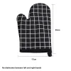 gants de cuisson en coton et lin, isolation thermique pour four à micro ondes et couvre mains résistants à la chaleur, protection des mains