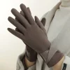 Gants d&rsquo;hiver pour écran tactile pour femmes, garde au chaud, mode élégante, rétro, Protection de conduite de cyclisme, épais au froid