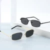 Lunettes de soleil classiques étroites pour hommes, mode luxe pour femmes, petites lunettes de soleil rectangulaires, lunettes de conduite Vintage, nuances UV400