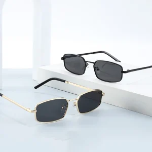 Lunettes de soleil classiques étroites pour hommes, mode luxe pour femmes, petites lunettes de soleil rectangulaires, lunettes de conduite Vintage, nuances UV400