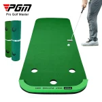 PGM – Putter de Golf Portable en intérieur, vert, pour la maison, entraîneur, Mini tapis de pratique, couverture pour exercices verts, aide à l&rsquo;entraînement au Golf