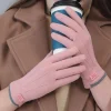 gants en molleton pour femmes, mode automne hiver, chaud, élastique, écran tactile, coupe vent, cyclisme, affaires, gants en velours