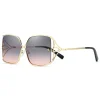 mode surdimensionné lunettes de soleil femmes grand cadre populaire marque de luxe concepteur nuances lunettes de soleil oculos de sol feminino gafas