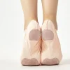 ballerines en toile à dentelle libre pour filles et femmes, chaussures de ballet pour enfants, pantoufles de danse élastiques, semelle souple fendue