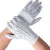 gants en coton blanc pour hommes, uniforme de smoking formel, mitaines de garde d'honneur, costume de cérémonie de défilé, cosplay, pièce de monnaie, bijoux, gants de majordome