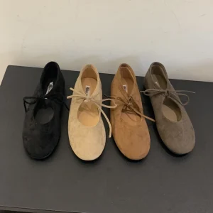 Mode peu profonde femmes ballerines chaussures de danse décontracté femme chaussures souples nœud papillon chaussures plates pour femme sans lacet chaussures 2025 nouveau