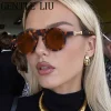 lunettes de soleil rondes steampunk vintage pour hommes et femmes, lunettes rétro modernes, lunettes uv400 mn, marque de luxe, 2025